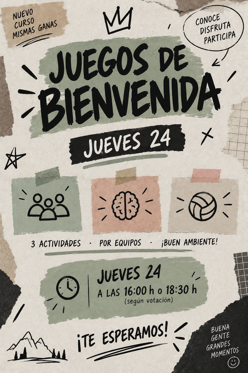 Juegos de bienvenida de la residencia